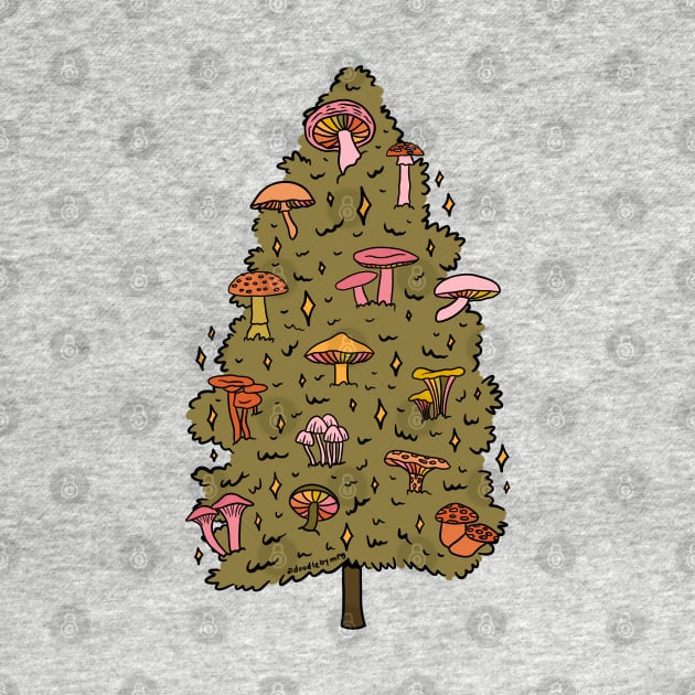 Mushroom Christmas Tree by Doodle by Meg